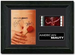American Beauty 35mm Framed Film Cell Display Signed