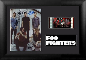The Foo Fighters 35mm Framed Film Cell Display Signed