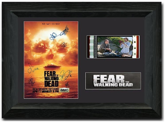 Fear the Walking Dead S3 35mm Framed Film Cell Display Cast Signed