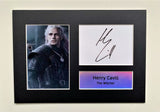 Henry Cavil as The Witcher A4 Autographed Display